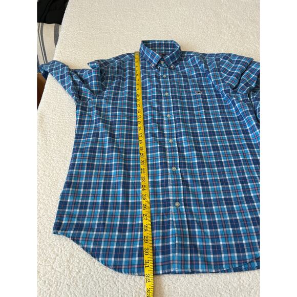 Vineyard Vines Classic Fit Tucker Shirt Men's Flannel LS Blue/Pink Plaid Size L - Picture 3 of 7